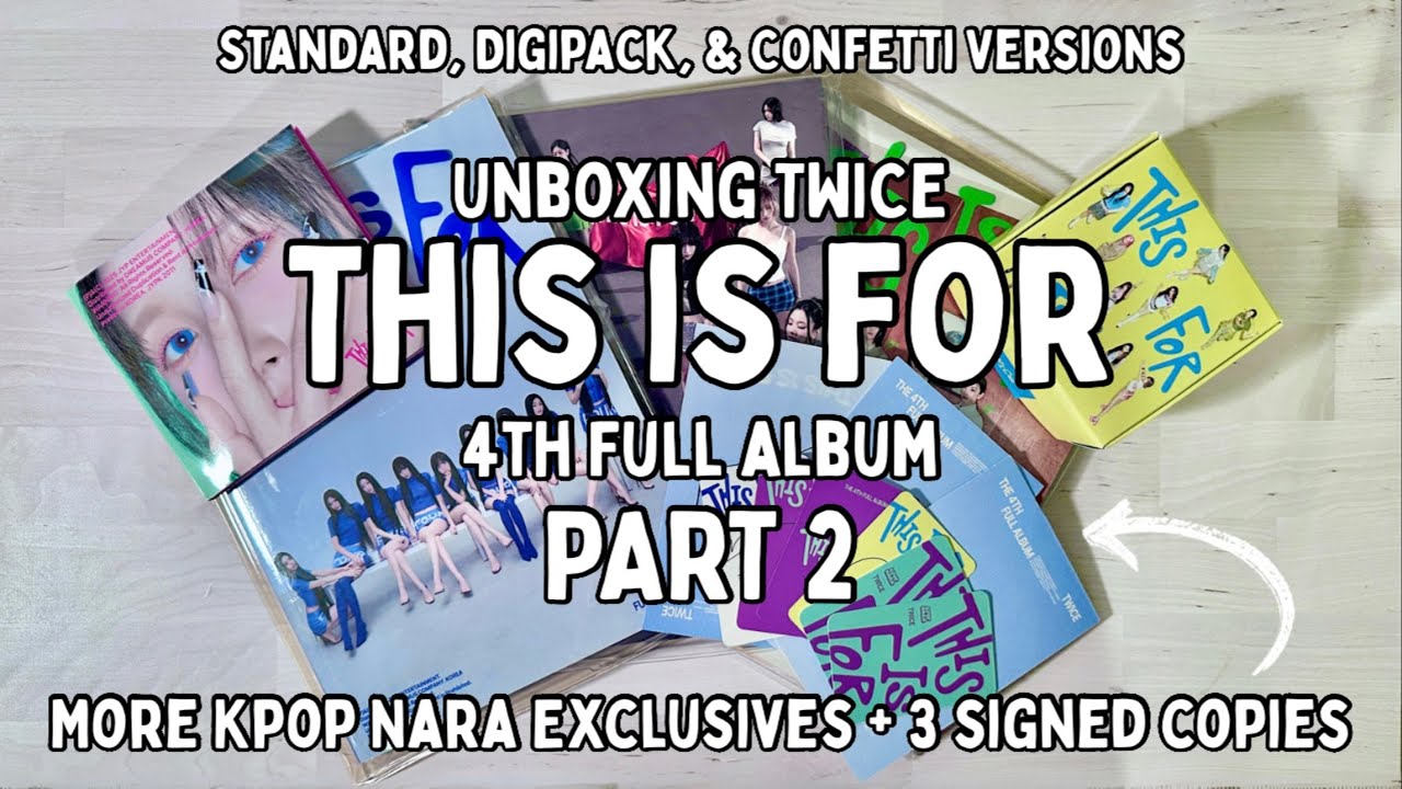 Unboxing TWICE 'THIS IS FOR' Part 2 [SIGNED COPIES]