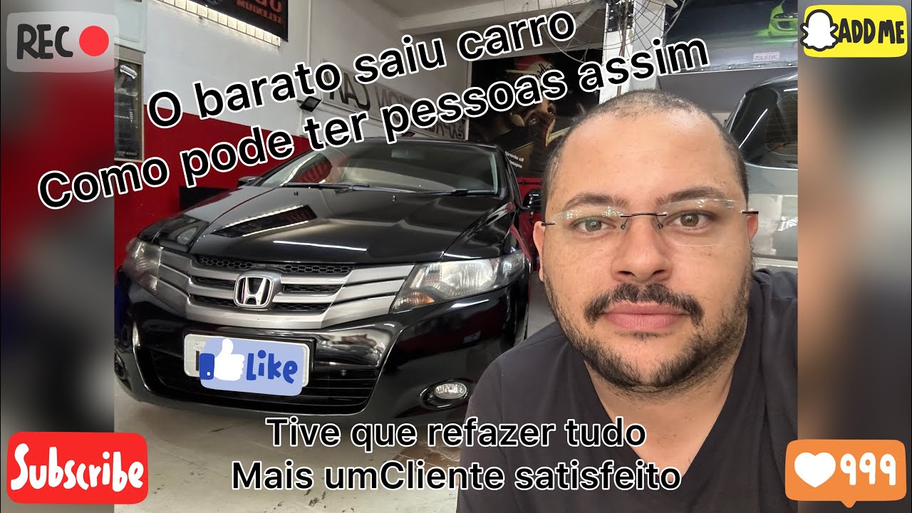 Central multimídia Honda City   Aviso importante