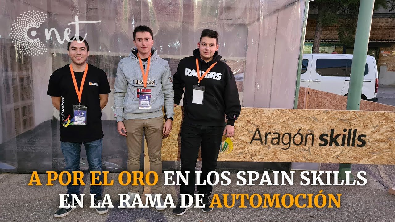 A por el Oro SPAIN SKILLS AUTOMOCIÓN desde Alcañiz