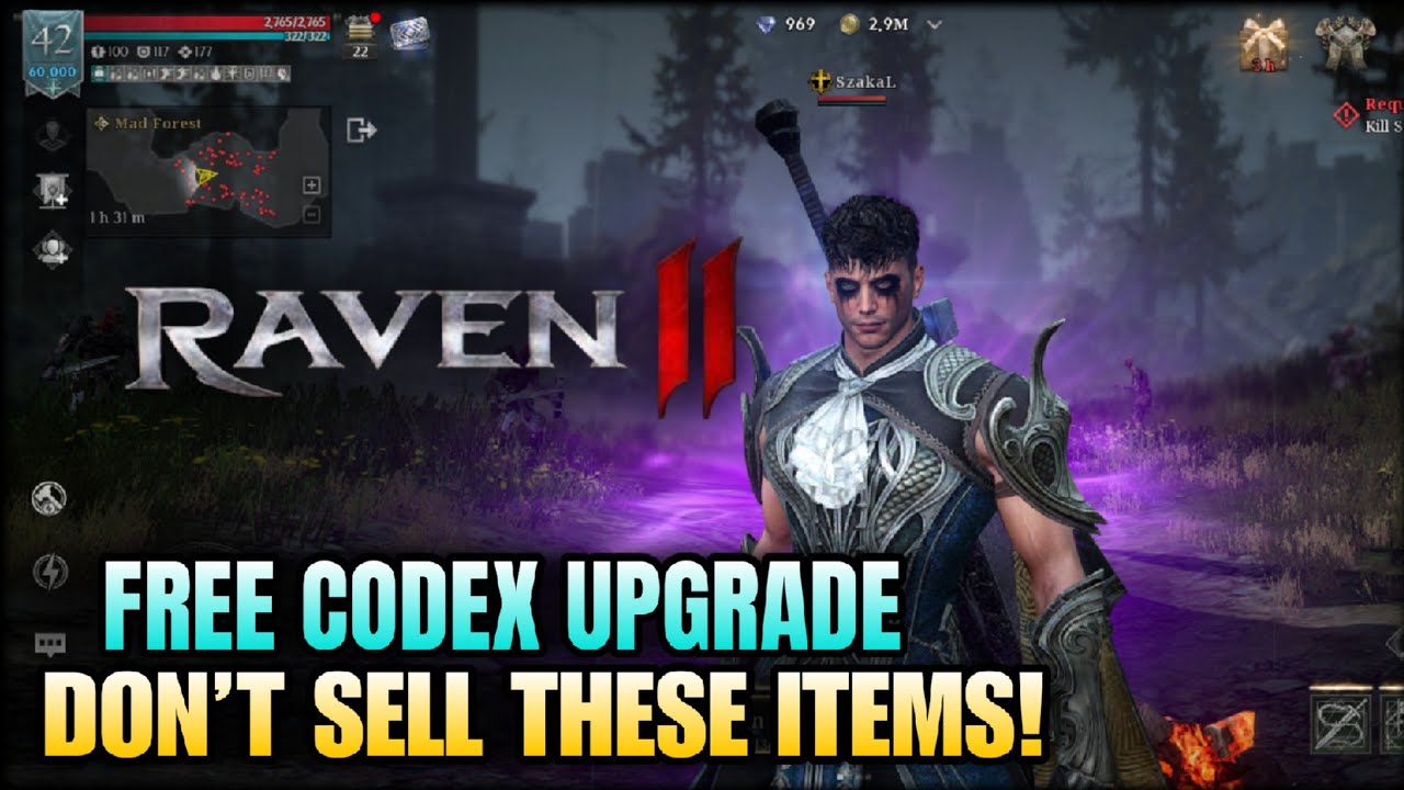 RAVEN 2 Beginner&rsquo;s Codex Boost &ndash; Upgrade Without Buying Diamonds!