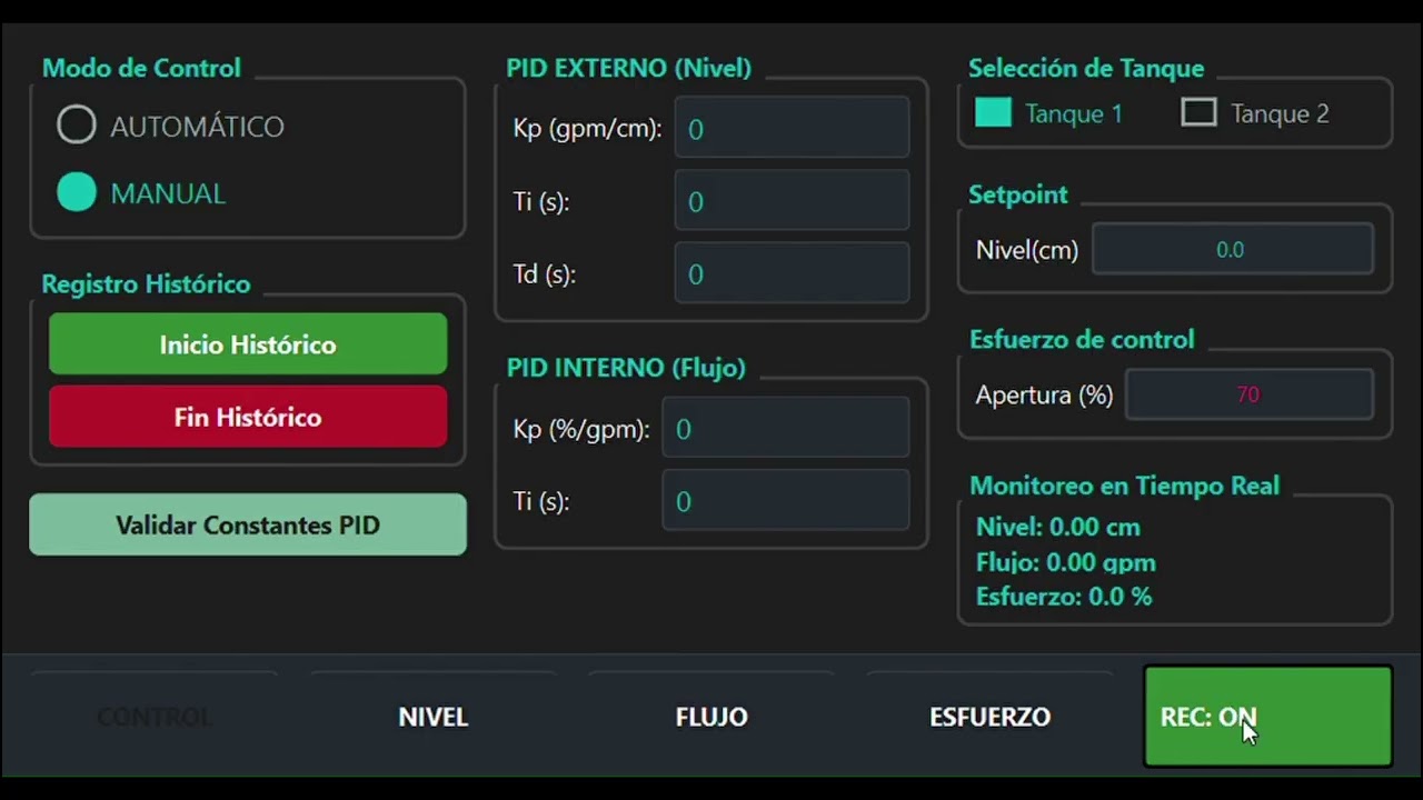 Arranque de la planta Amatrol con PLC