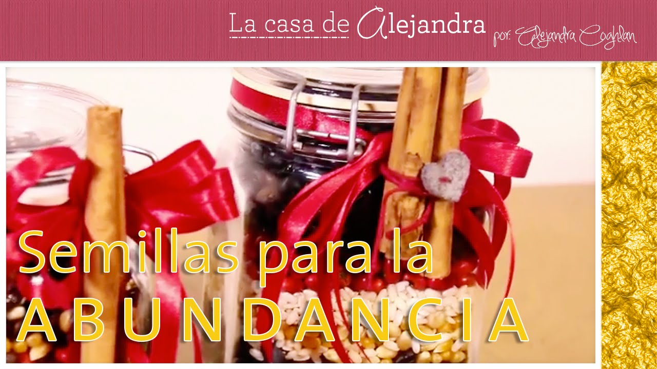 Semillas para la abundancia  DIY Alejandra Coghlan