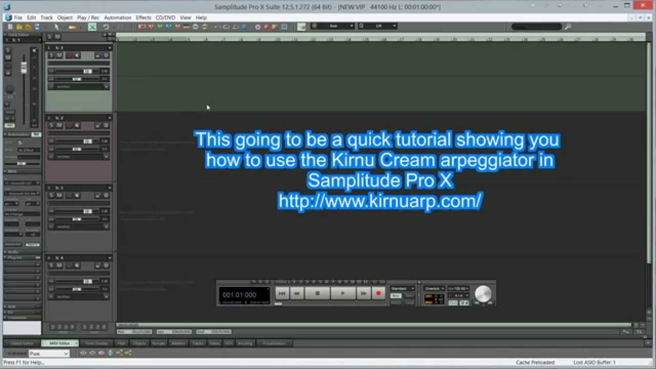 Samplitude Pro X : VST Midi Output Routing Ft.Kirnu-Cream Arpeggiator