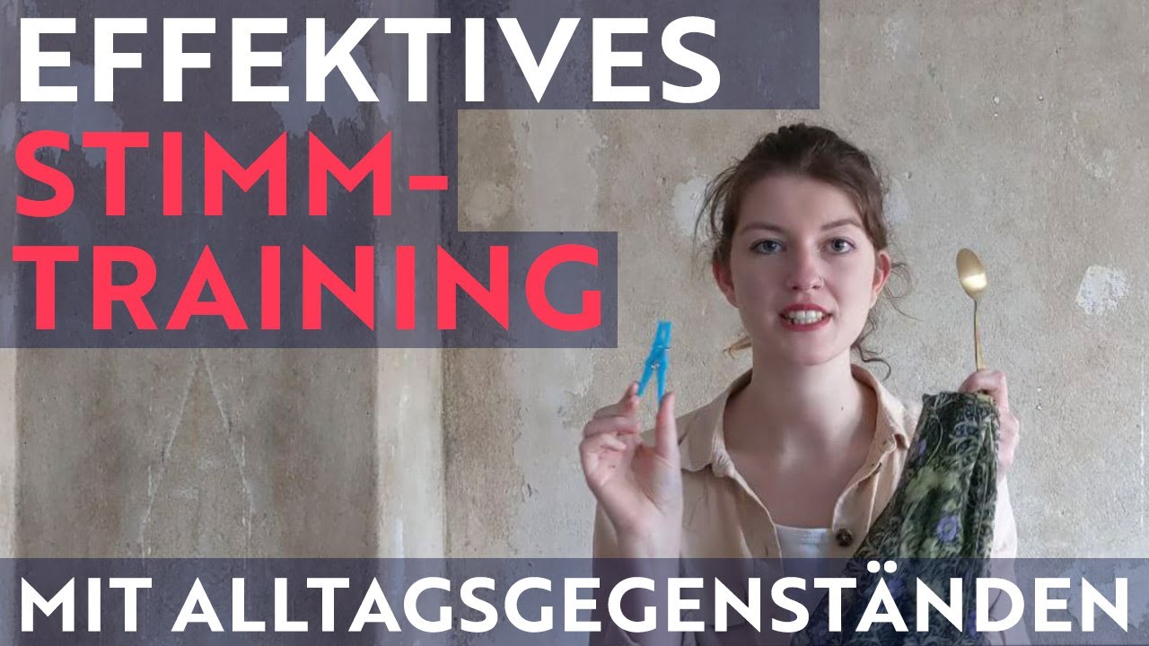 Effektives Stimmtraining mit Alltagsgegenst&auml;nden sofort loslegen