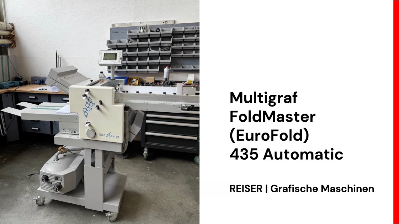 Multigraf FoldMaster (EuroFold) 435 Falzmaschine / Folding machine
