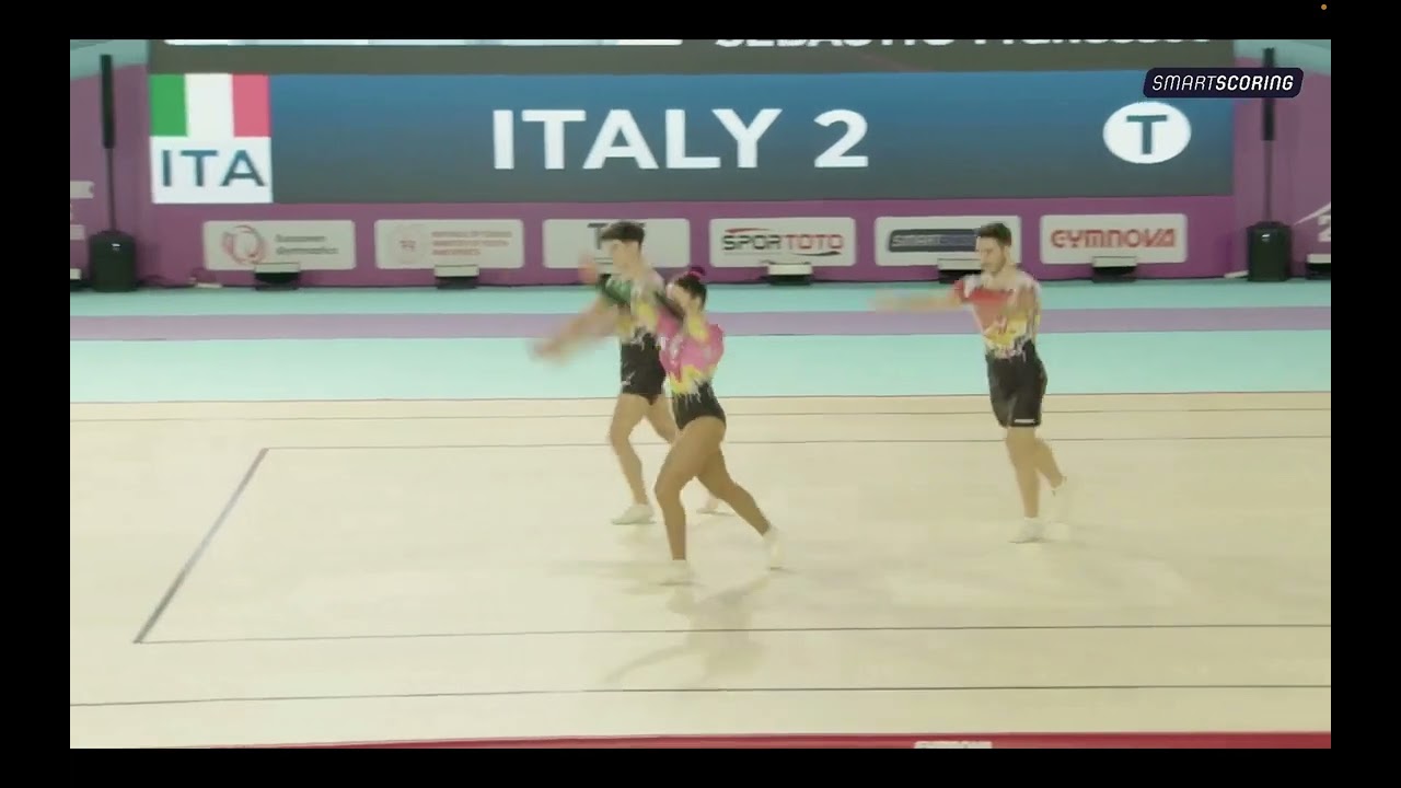 Italia 2 (ITA) - 2023 European Championships in Aerobic Gymnastics,  Trio Qualifications - seniors