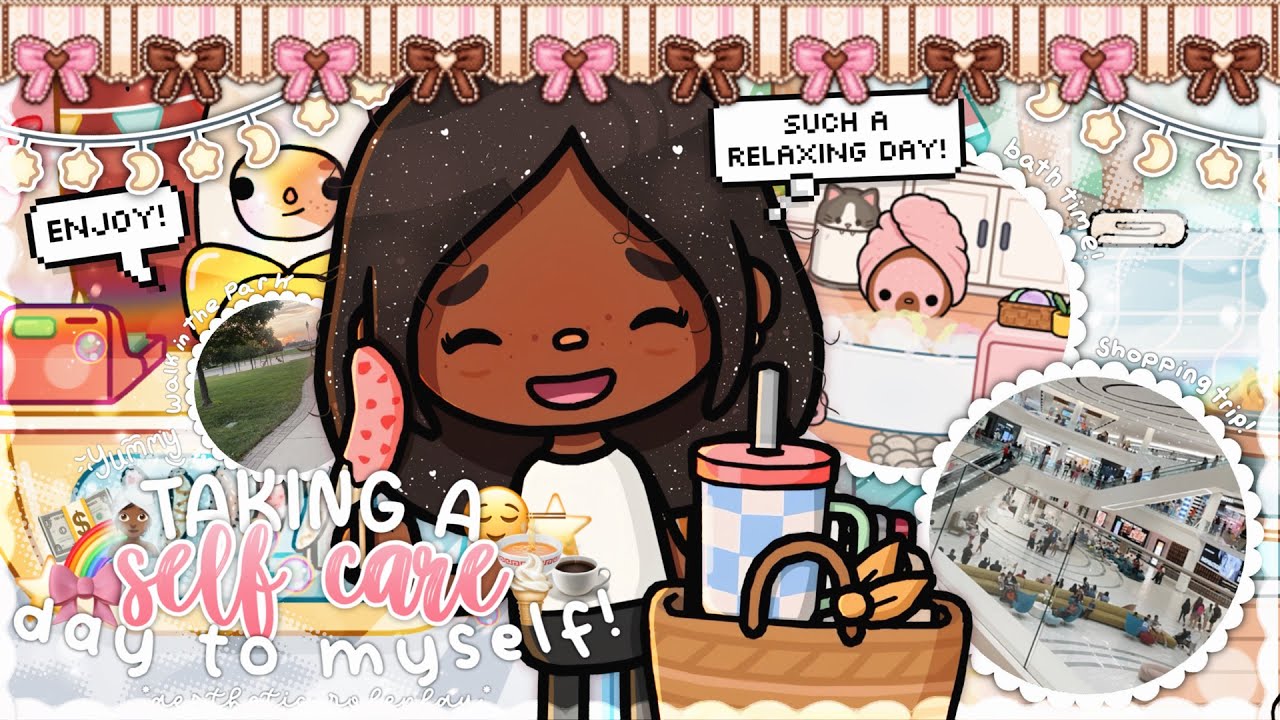 *AESTHETIC* self care day! 🧖🏾‍♀️ 🎀 🌱 | *voiced* 🔊 | Toca World Roleplay 🌎 