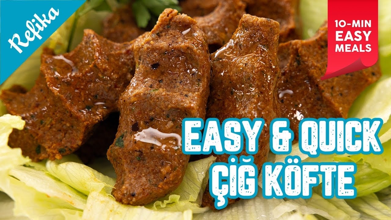Łatwe, niedrogie, niebiańskie posiłki w 10 minut | &Ccedil;İĞ K&Ouml;FTE: Pikantne tureckie klopsiki z nutą t...