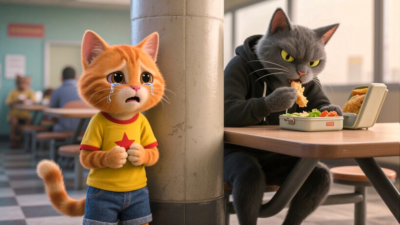 🐾 У рыжего котенка украли обед, поэтому мама сделала его ОЧЕНЬ ОСТРЫМ! 🌶️😂