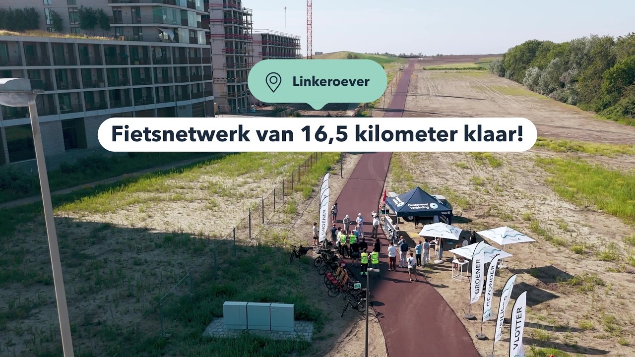 Fietsnetwerk van 16,5 km op Linkeroever is klaar! | De Oosterweelverbinding