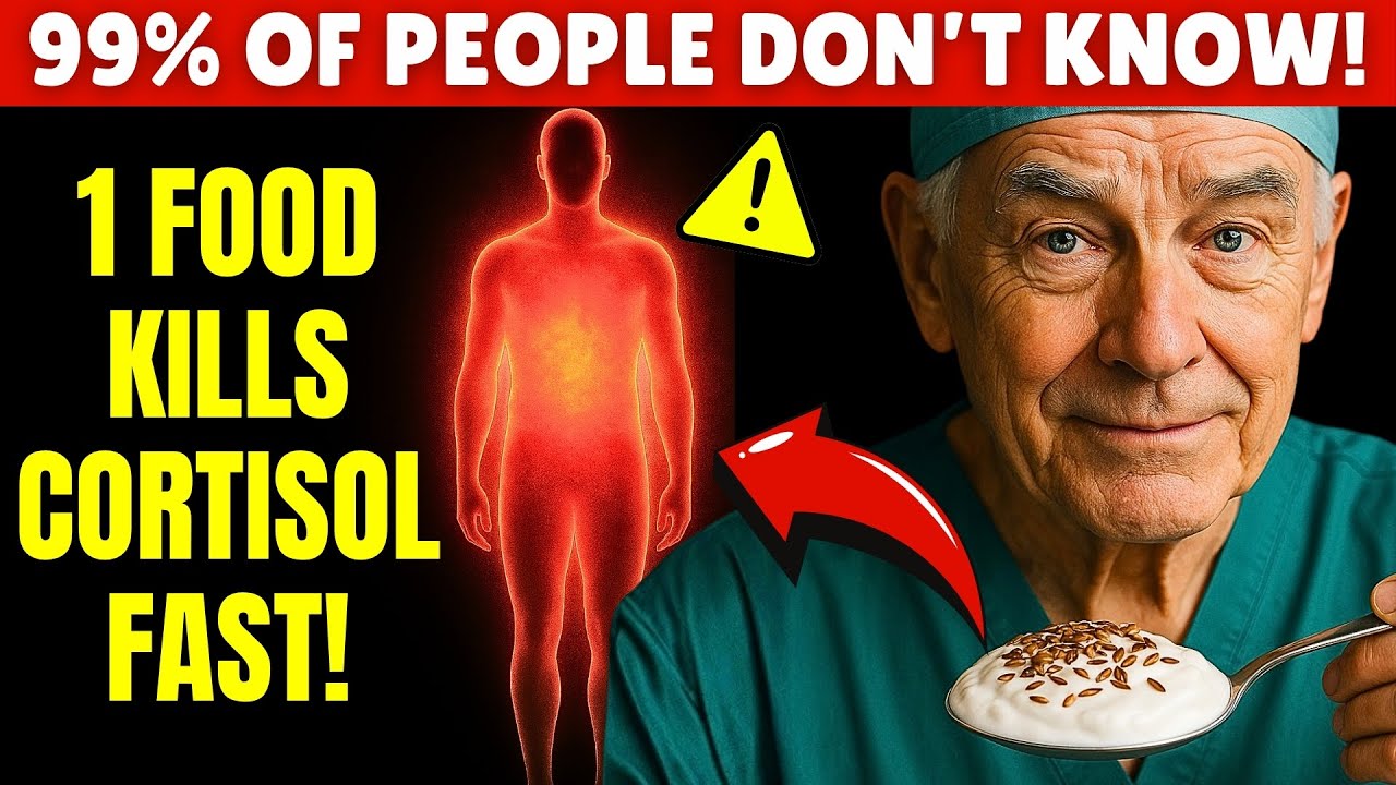 Always Waking Up at 3AM? Eat These 5 Foods to Lower Cortisol FAST After 60 | Senior Health Tips