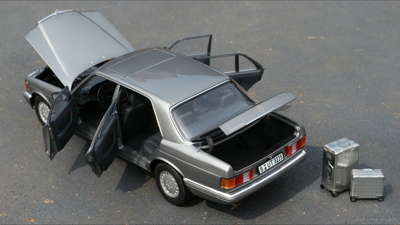 1:18 Mercedes-Benz W126 560SEL, silver - Norev [Unboxing]
