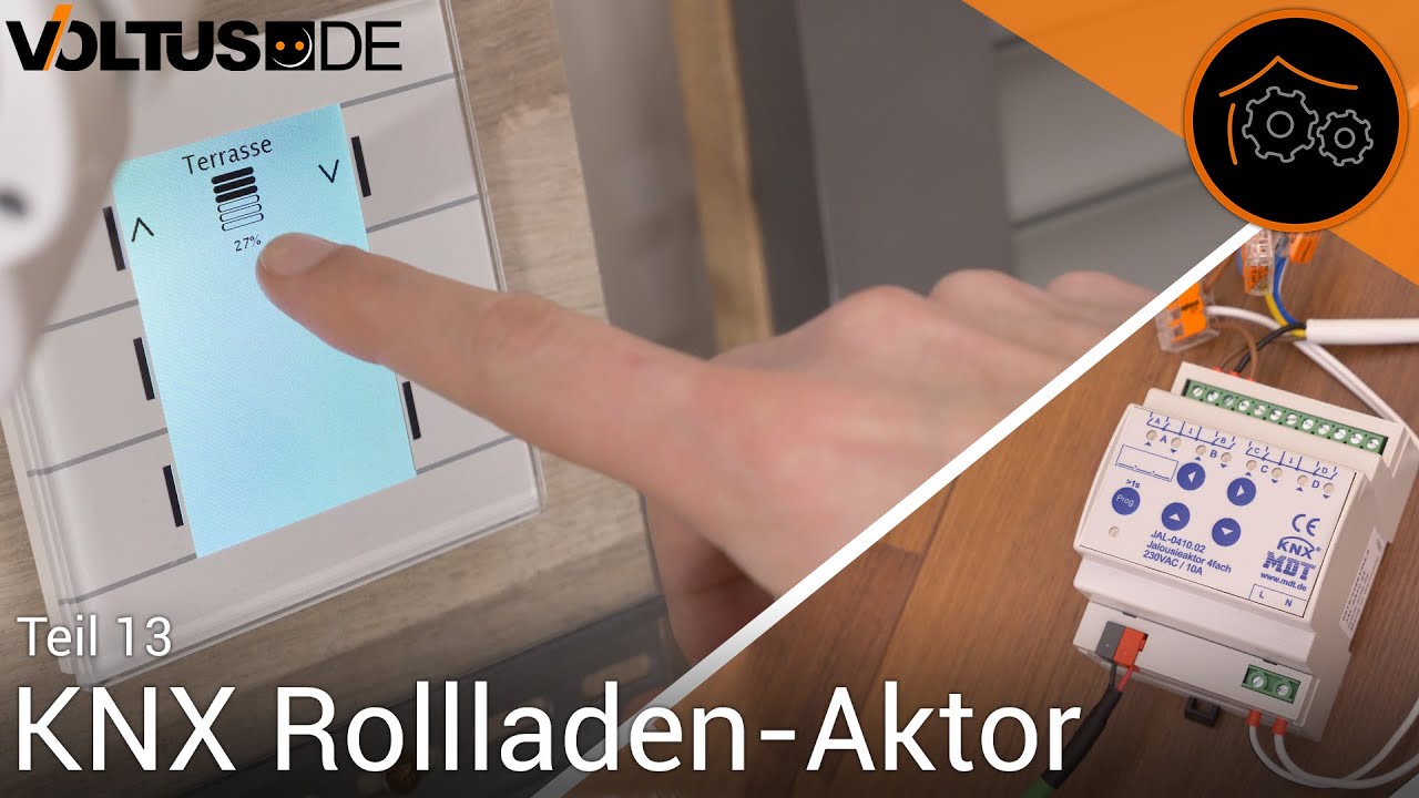 KNX - Rollladen-Steuerung (#13): Rollläden/Jalousien auf Glastaster