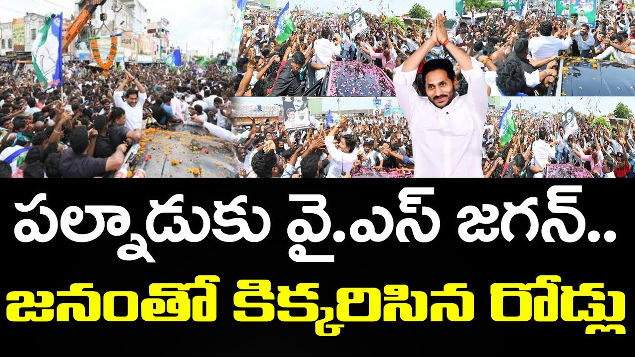 పిన్నెల్లి గ్రామం కు జగన్ | YS Jagan Palnadu Tour : Top Telugu News