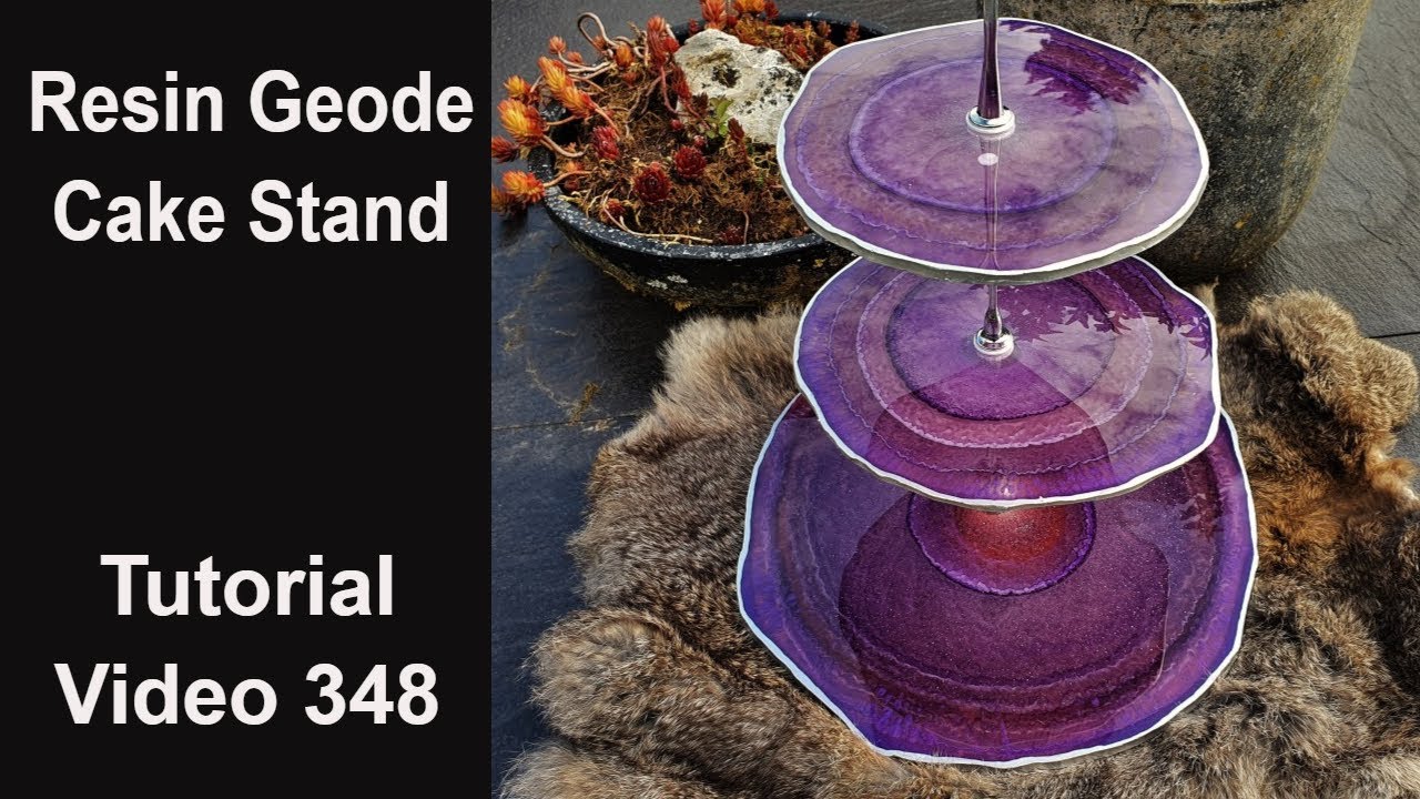 Resin Geode Cake Stand/ Start to Finish/ Reusable Mold