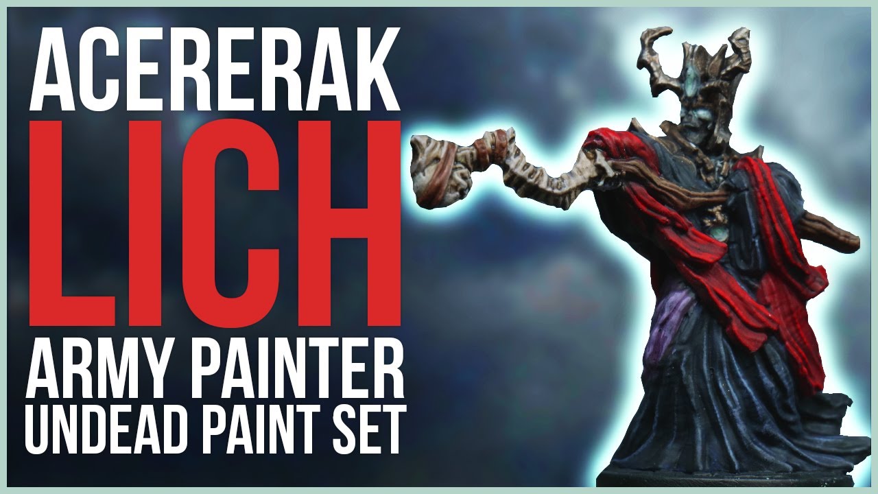 Speedpainting Acererak Undead Lich from @TheArmyPainter Undead Paint Set