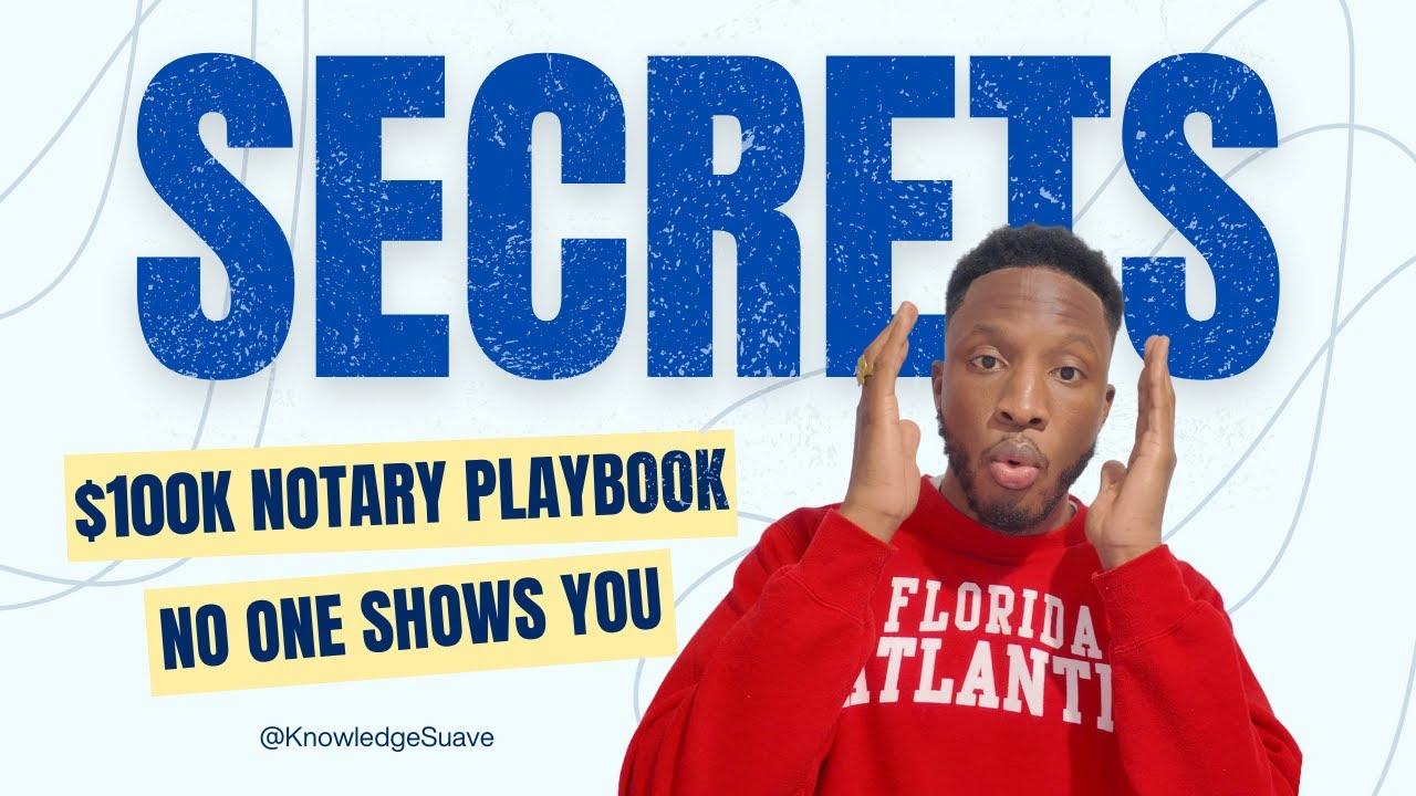 $100K Notary Playbook No One Shows You