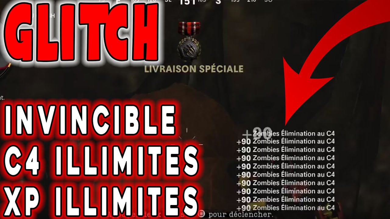 GLITCH : INVINCIBLE, C4 ET XP ILLIMITÉS EN MODE ZOMBIE SUR COLD WAR