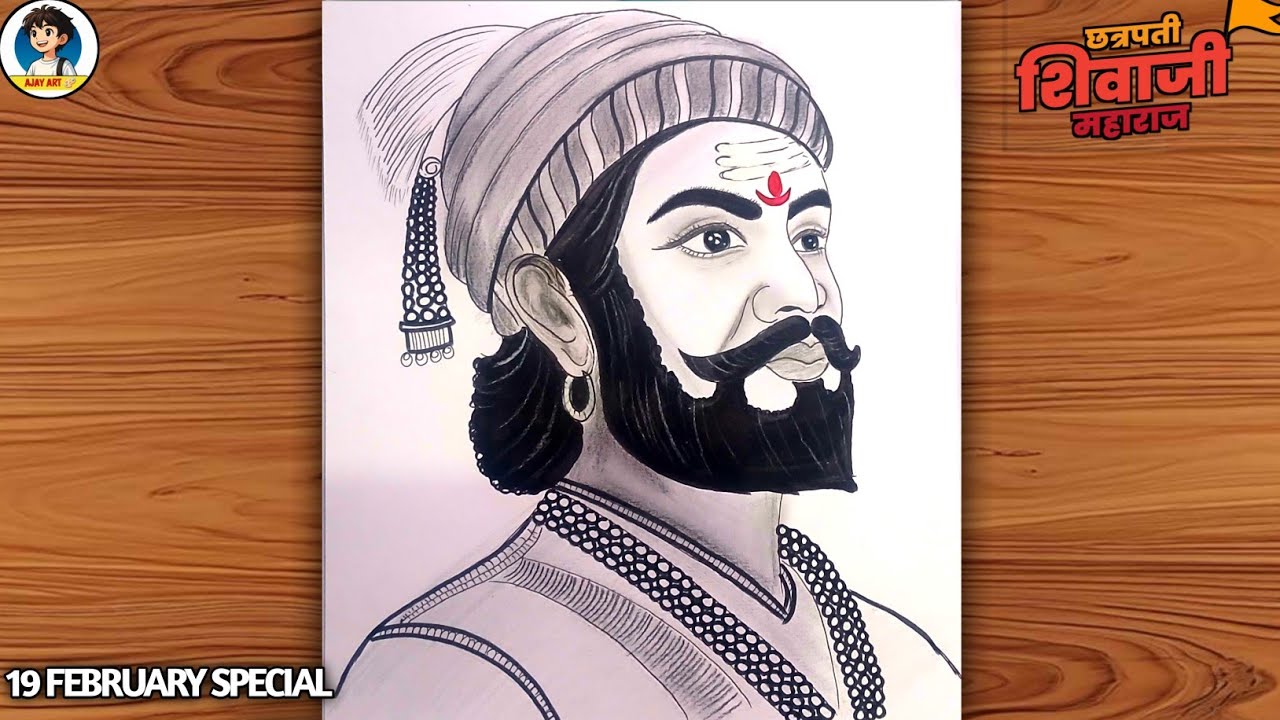Chhatrapati Shivaji Maharaj Jayanti 2026 Drawing ✨| Easy Step by Step Tutorial | 19 February Special