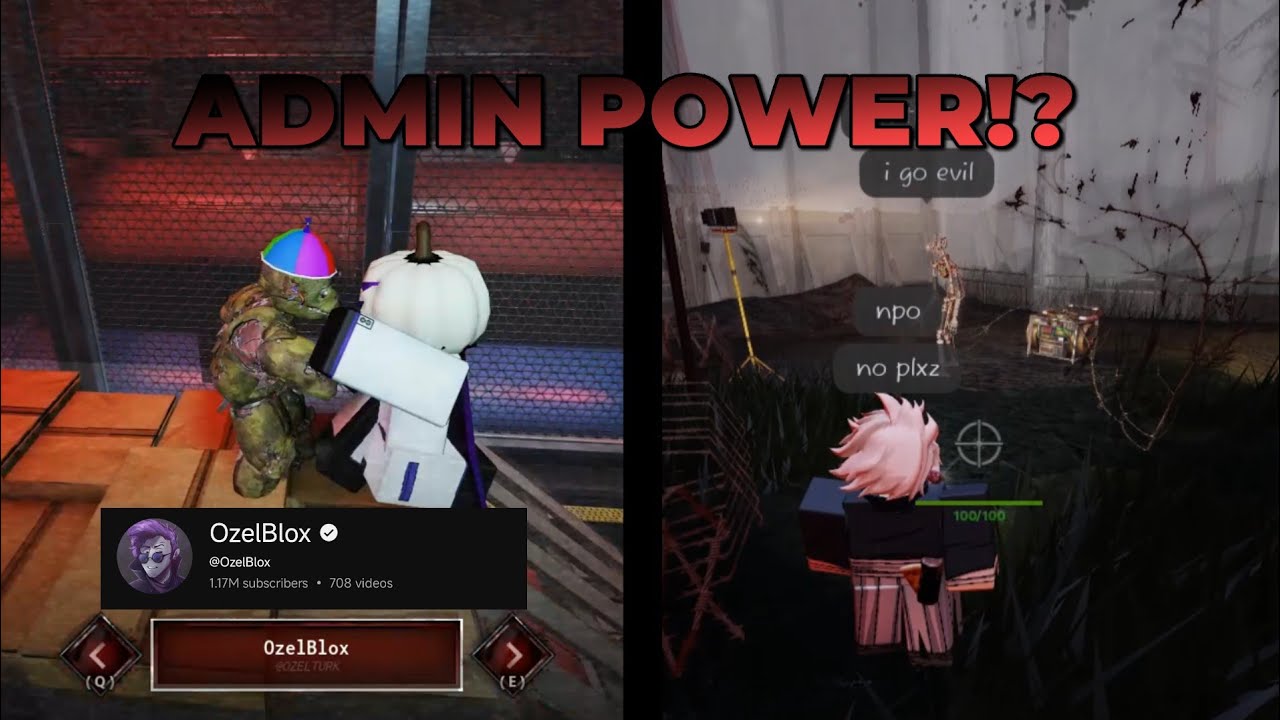 11 Minutes Against an ADMIN Abuser (OzelBlox) in Roblox Bite by Night Gameplay...
