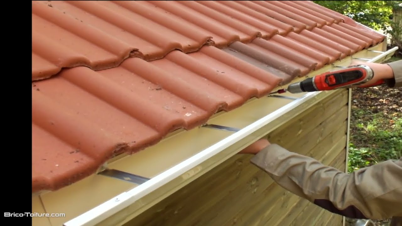 Montage gouttière aluminium Brico-Toiture à poser soi-même sans soudure ni outillage ! délais 48 H