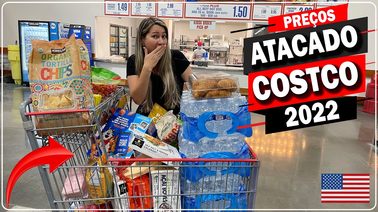 PRIMEIRAS COMPRAS DO MÊS NOS ESTADOS UNIDOS 💵 PREÇOS SURREAIS NO COSTCO ORLANDO 🛒