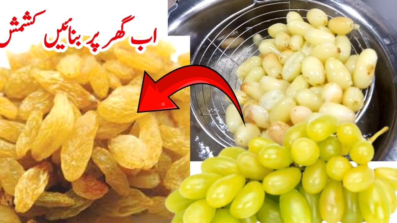 انگوروں سے کشمش بنانے کا صحیح اور آسان طریقہ  | How to Make Raisins at Home | Recipe | Angoor |