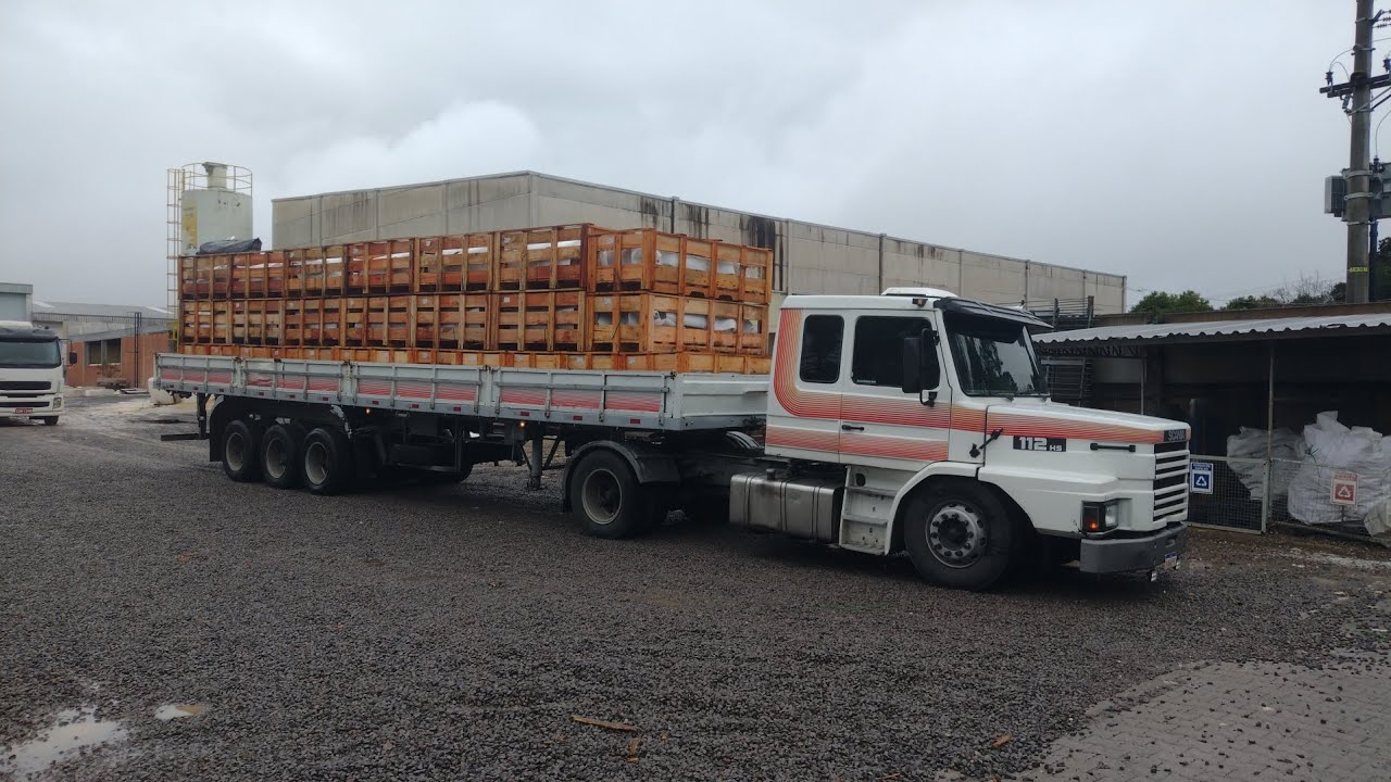 Descendo serra perigosa com 28 toneladas no scania 112 😰