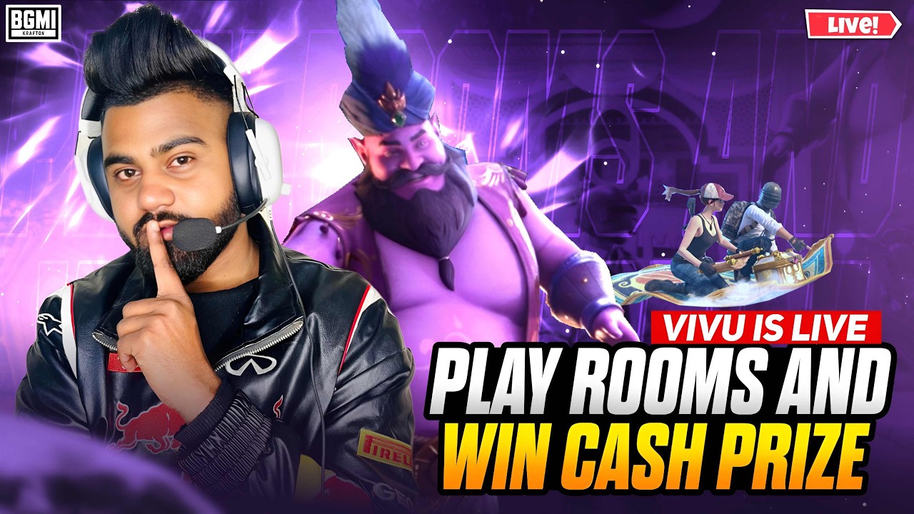 PLAY ROOM AND WIN CASH PRIZE  | ROYAL PASS GIVE AWAY | BGMI LIVE