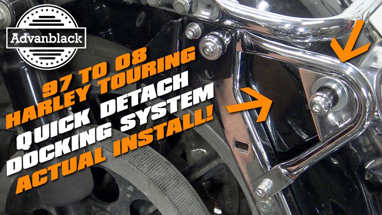 @harleydavidson  Touring 97 to 08 -  4 point docking system and quick detach  INSTALL