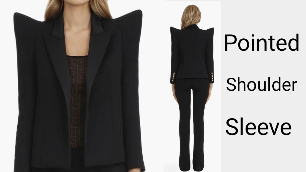 How To Sew Pointed Shoulder Sleeve | Pattern Tutorial