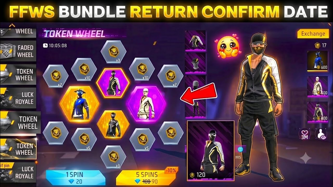 FFWS Bundle Return Date 2026 💥😍 | FFWS Bundle Return | FFWS 2025 Bundle Return Date
