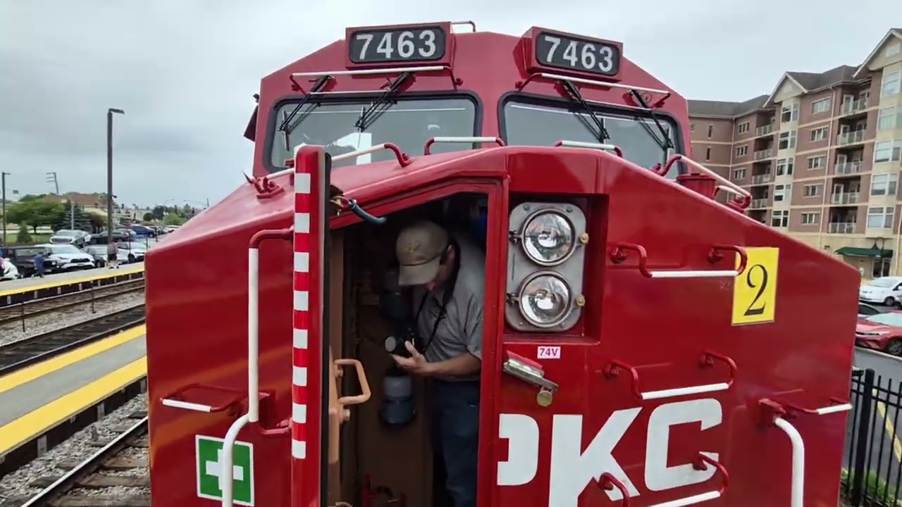 Inside new CPKC T4s, IHB GP40s, Metra 120/500 at 2025 Franklin Park Railroad Day