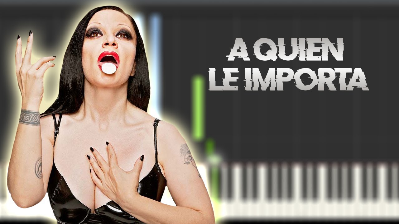 A quién le importa - Alaska | Instrumental Piano Tutorial / Partitura / Karaoke / MIDI