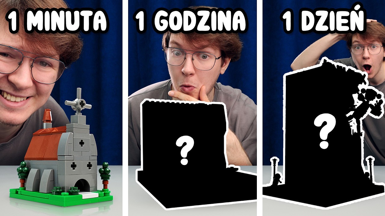 BUDUJĘ Z LEGO w MINUTĘ vs GODZINĘ vs DZIEŃ