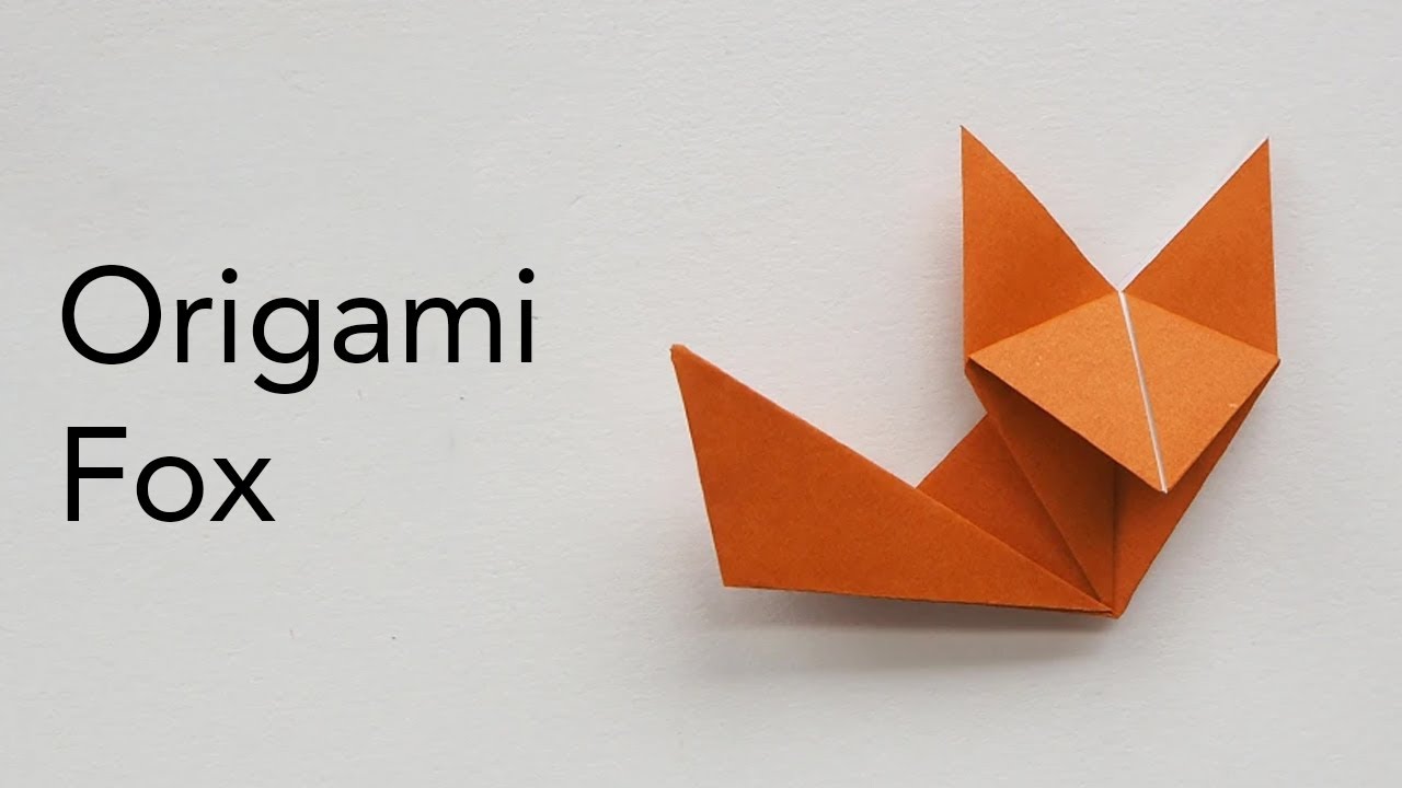 Easy Origami Fox Tutorial - Designed by Keiji Kitamura (ASMR Paper Folding)
