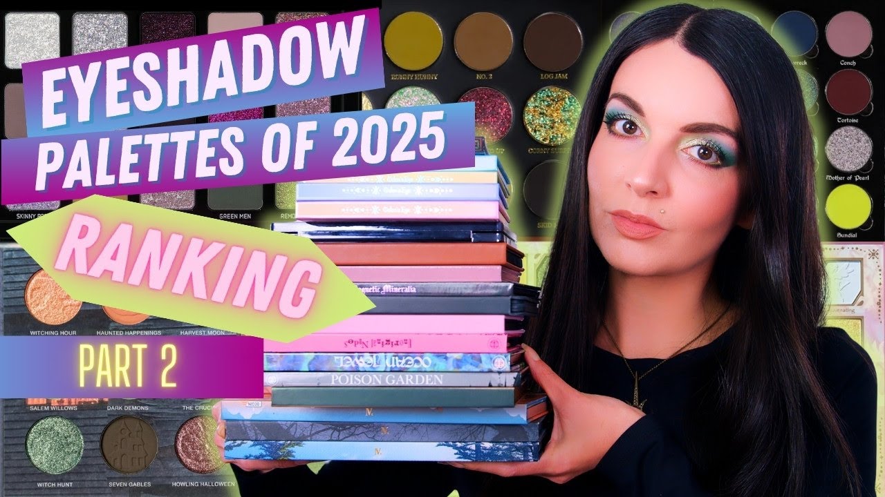 EYESHADOW PALETTES OF 2025 RANKING PART 2 | 20 Palettes Ranked from Worst to Best!