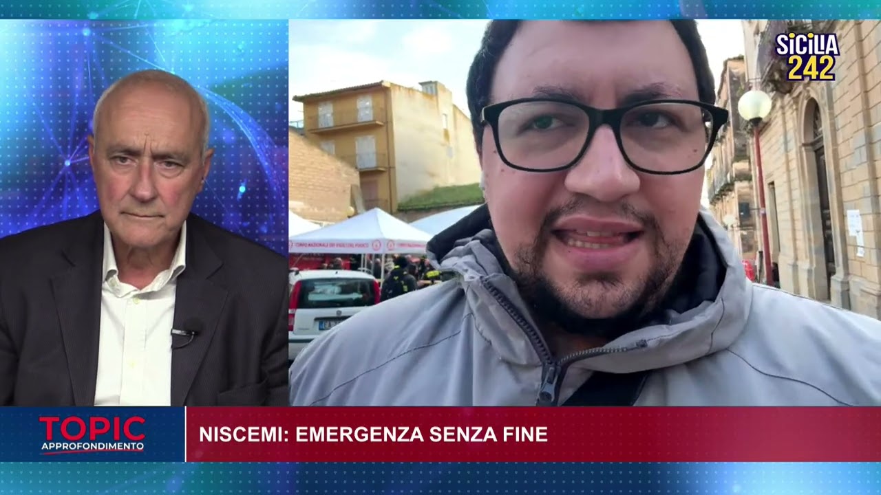 TOPIC, approfondimento giornalistico. Speciale Niscemi, collegamenti in diretta con aggiornamenti