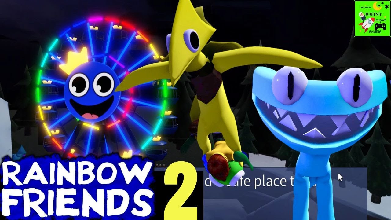 We Beat Rainbow Friends 2 The NEW UPDATE Yellow & Cyan Jumpscare and  GLITCH!