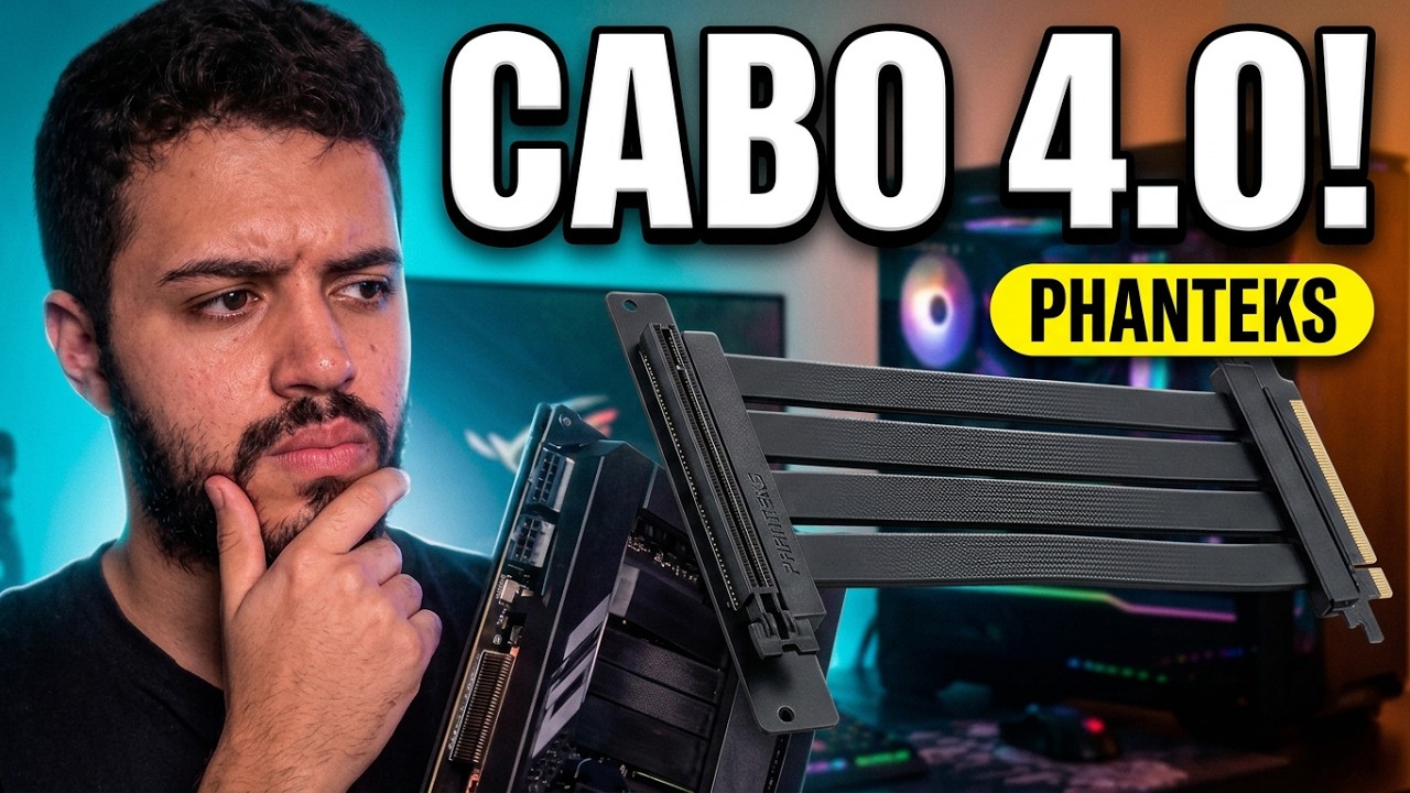 ESTE &Eacute; O MELHOR CABO RISER PARA COLOCAR SUA PLACA DE V&Iacute;DEO NA VERTICAL!! PHANTEKS PCIE 4.0x16