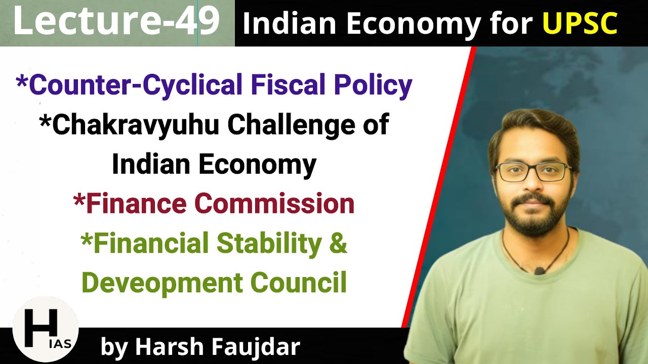 E49- Counter-Cyclical Fiscal Policy, Finance Commission, FSDC | Indian Economy for UPSC