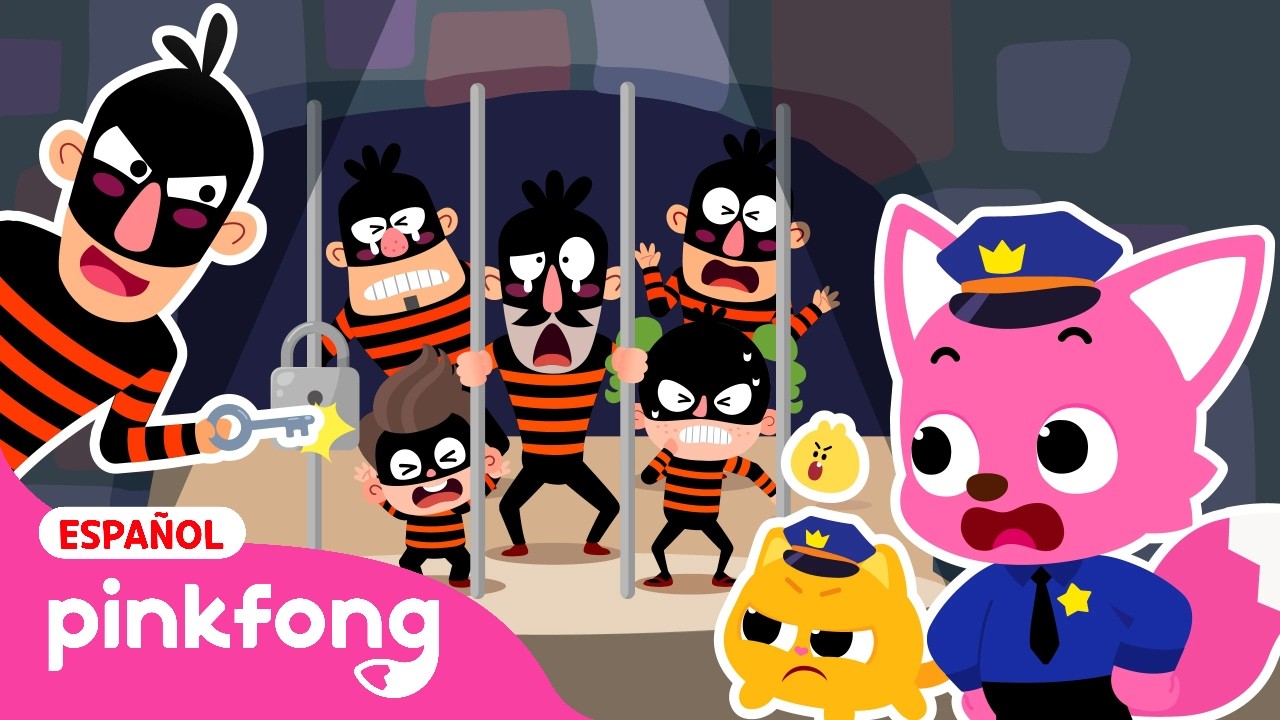 ALTO🚨 ¡Atrapemos los Diez Ladrones en el Banco! | Pinkfong Juego de Policía | Pinkfong en español
