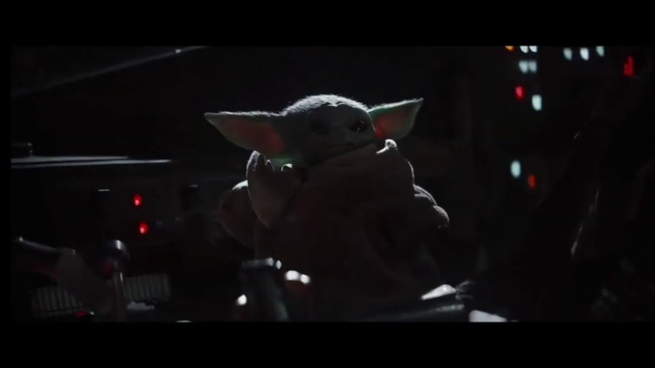 Baby Yoda pressing buttons goes with anything