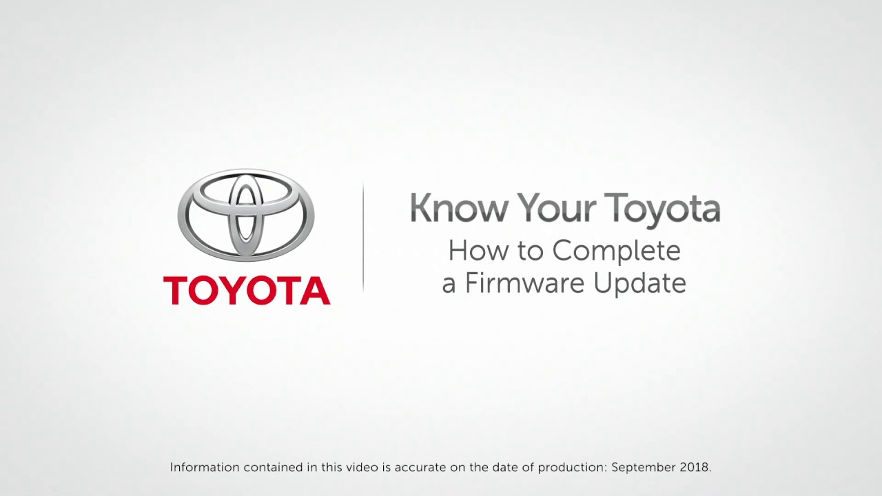 Know Your Toyota | How to Complete a Firmware Update on Toyota Vehicles