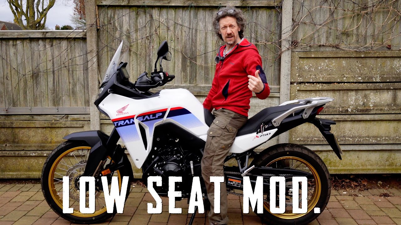 Honda Transalp lowered seat modification