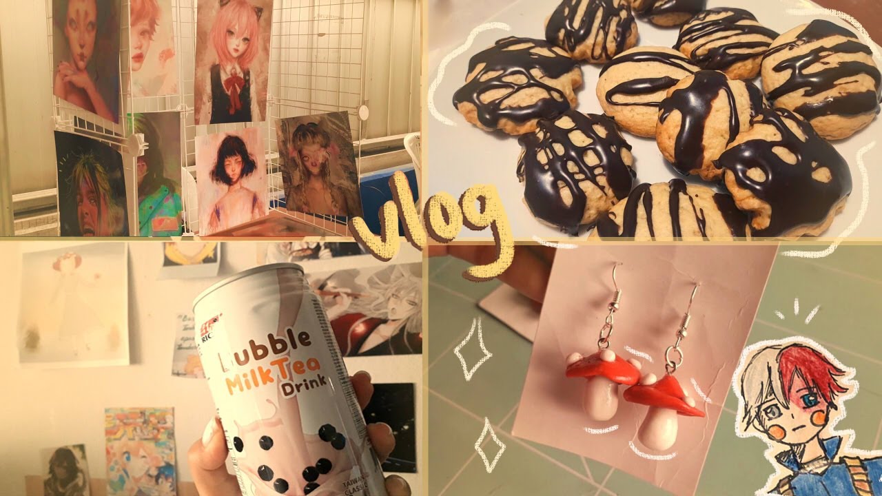 Visitando una feria anime 🍄bento ✨galletas~ study🌱compritas ~saicchi vlog