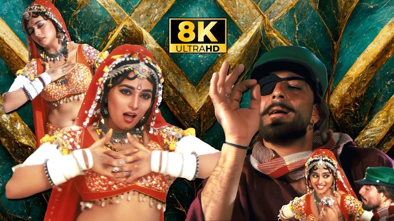 Choli Ke Peeche Kya Hai 8K Full Video Song | Sanjay Dutt & Madhuri Dixit | Alka Yagnik & Ila Arun