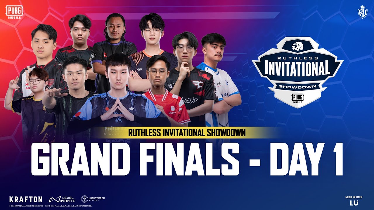 [EN] PUBG MOBILE RUTHLESS INVITATIONAL SHOWDOWN FINALS DAY 1 FT. #BTR #DRS #HORAA #DX #TJB #FLC #AE