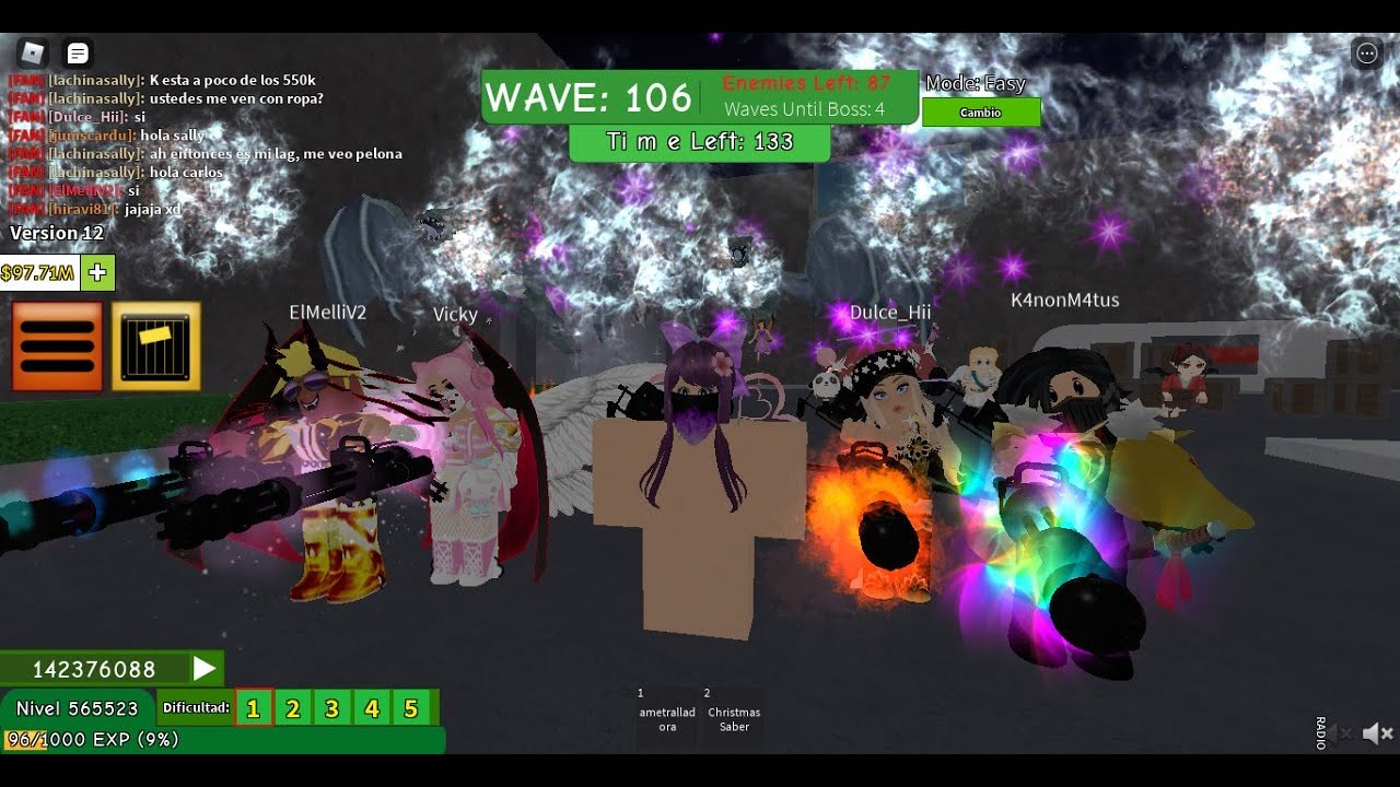 Zombie Attack Record Map Gas Station Wave 300 Roblox #TeamDragonFast