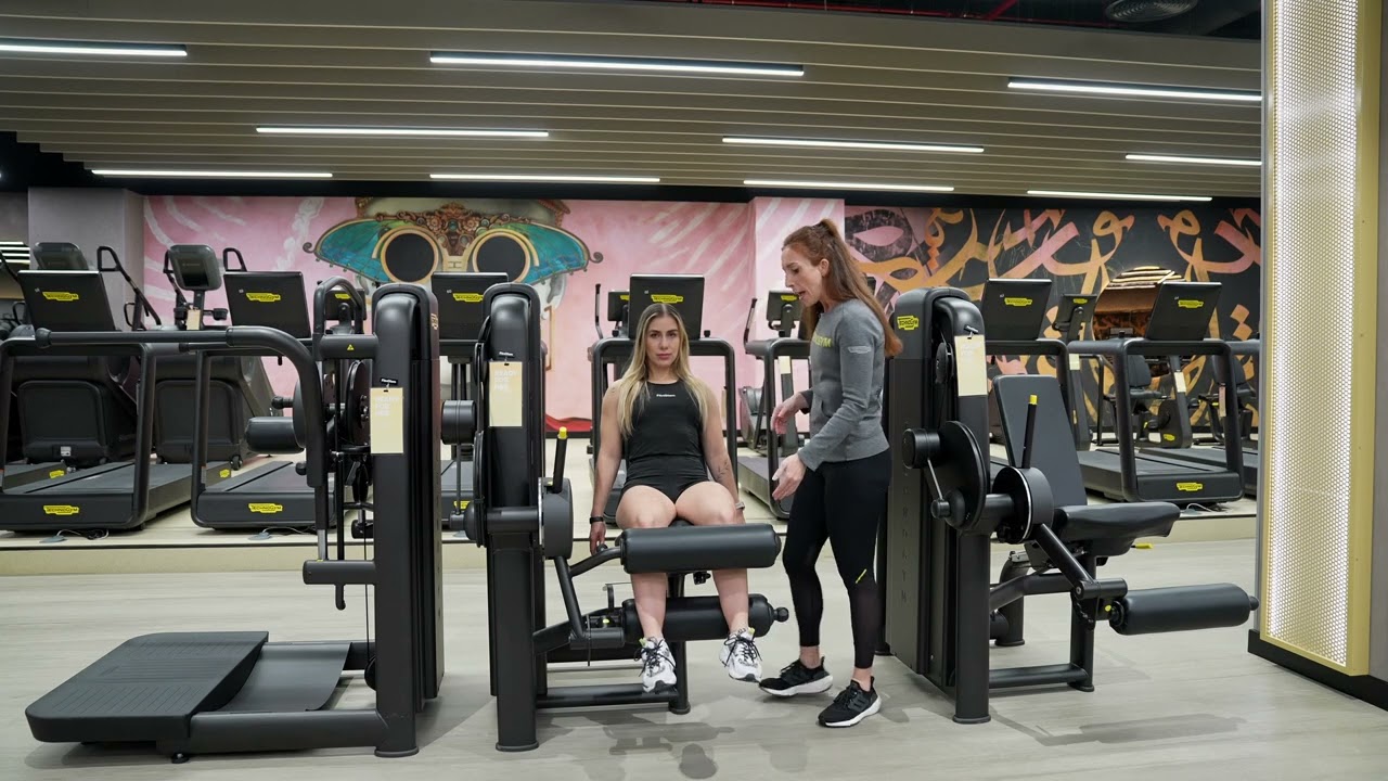 TechnoGym Leg Curl Machine